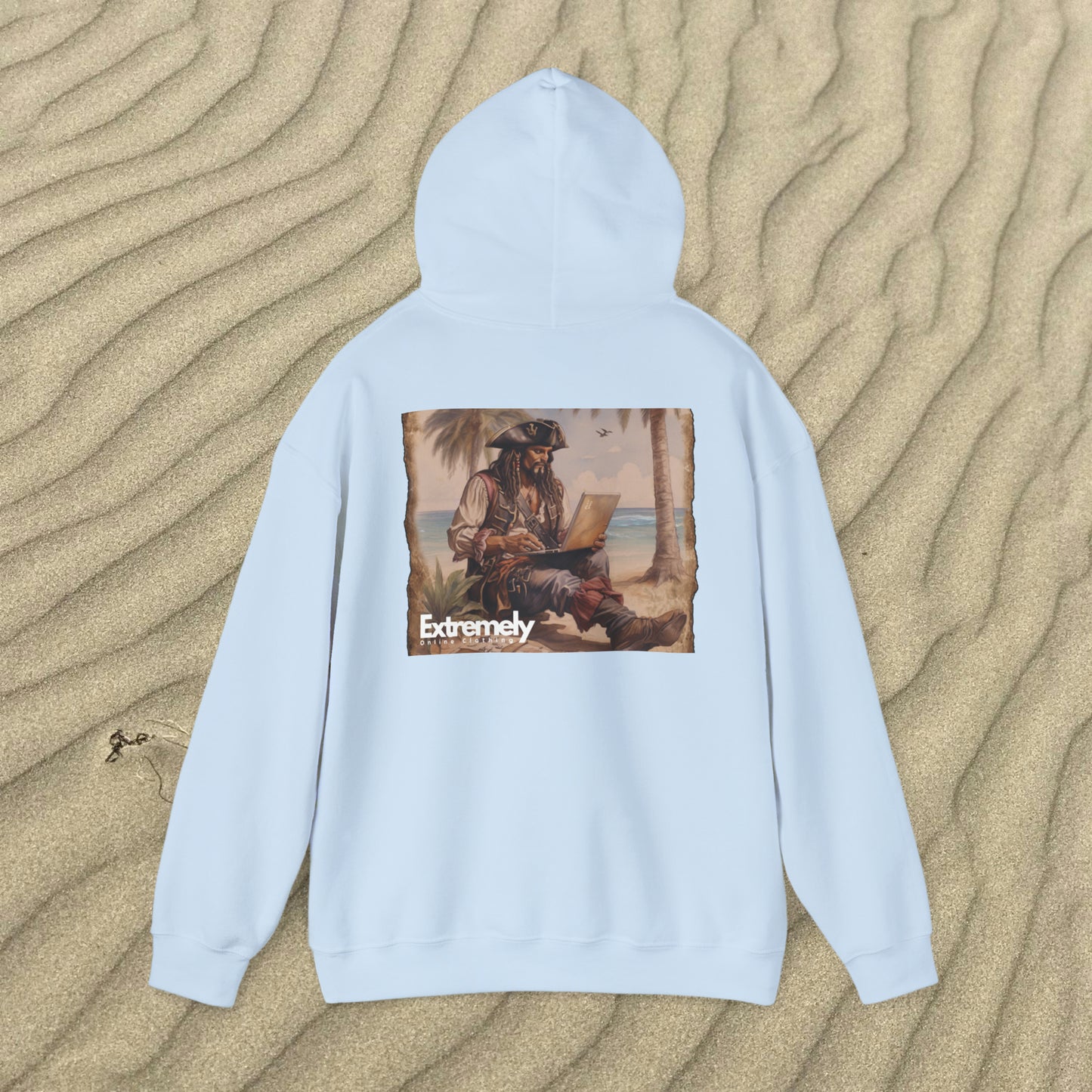 Extremely Online Pirate | Hooded Sweatshirt