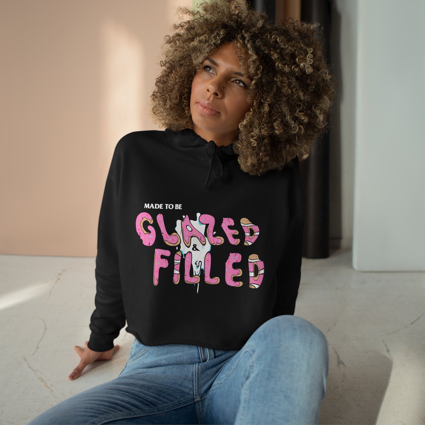 Glazed and Confused | Cropped Hoodie