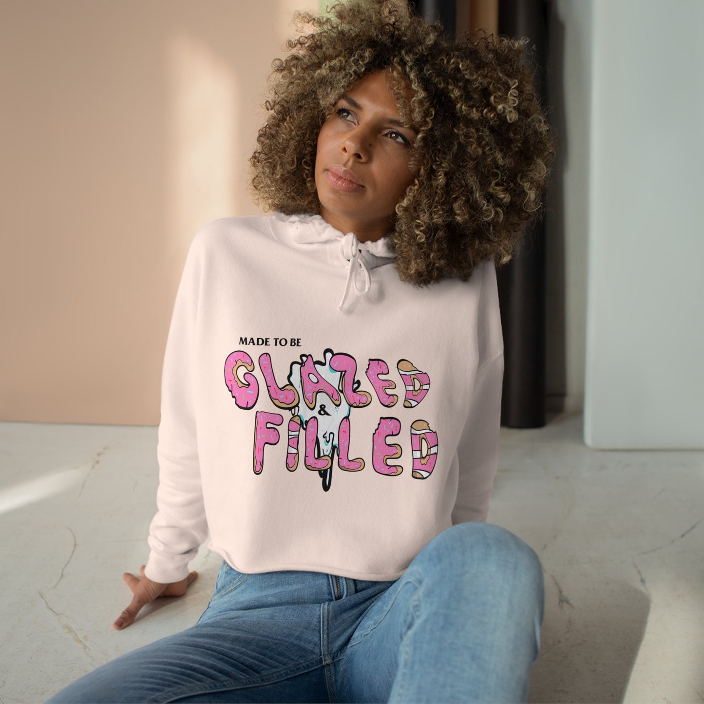 Glazed and Confused | Cropped Hoodie