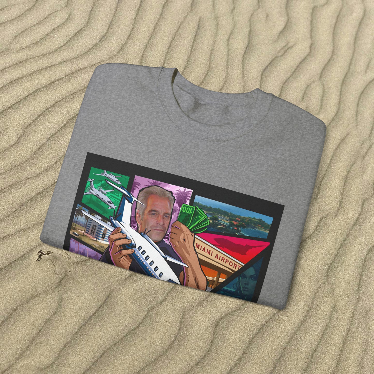 Grand Theft Epstein | Crewneck Sweatshirt