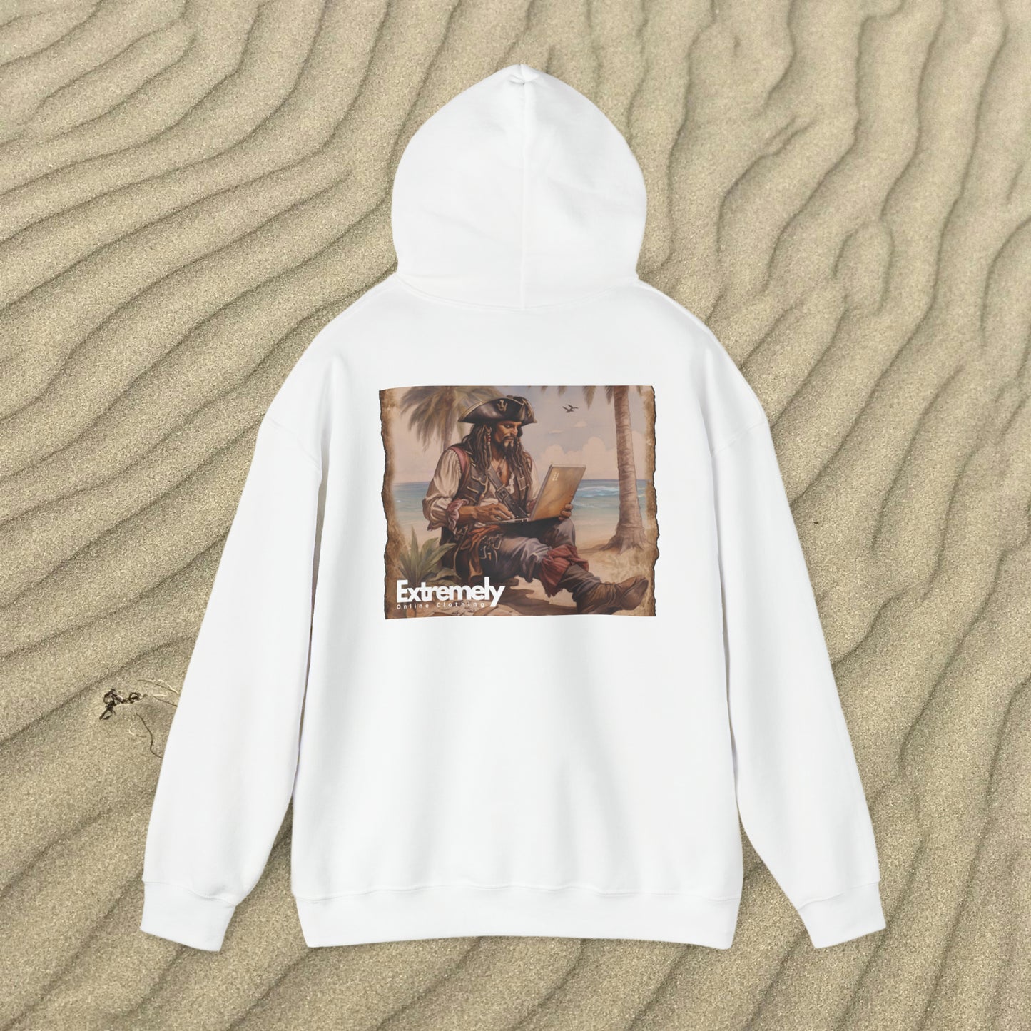 Extremely Online Pirate | Hooded Sweatshirt