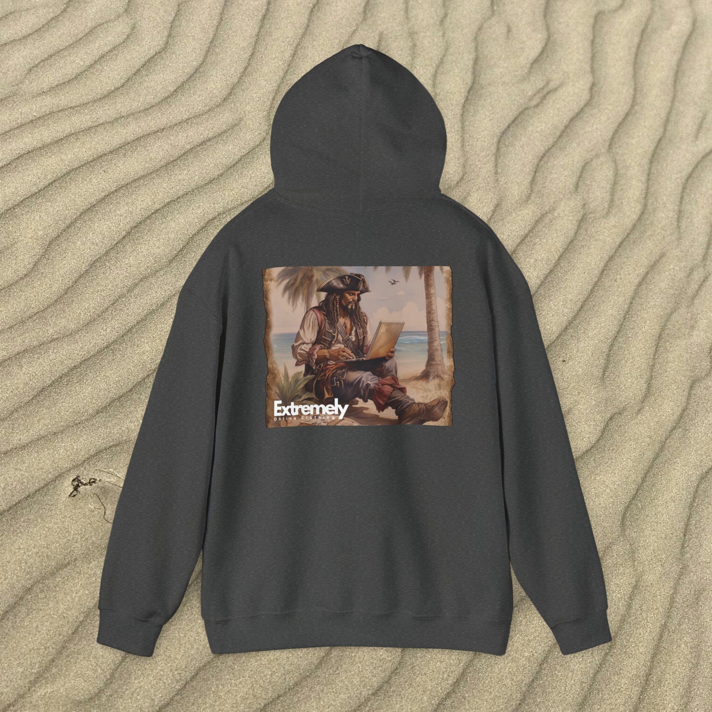 Extremely Online Pirate | Hooded Sweatshirt